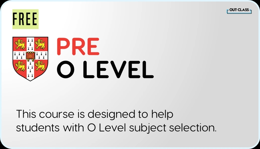 Pre-O Levels course thumbnail